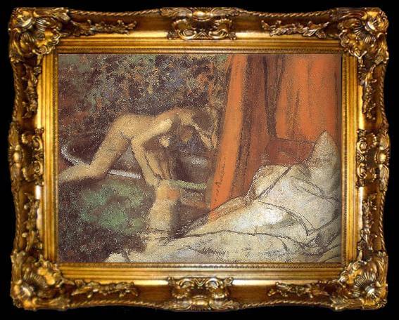 framed  Edgar Degas Bath, ta009-2